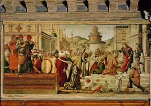 聖ジョージの異邦人の洗礼、1501-07年 作： Vittore Carpaccio